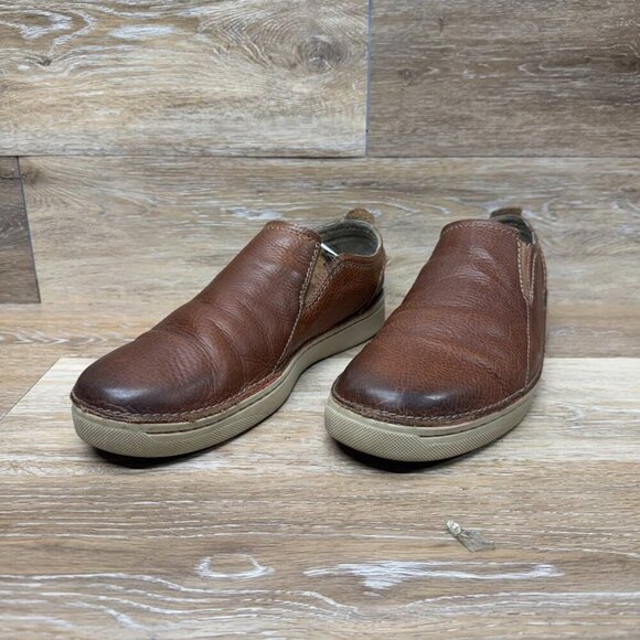 Clarks Kitna Easy Slip On  Brown Leather Loafers Men's Size 13 - Picture 1 of 8